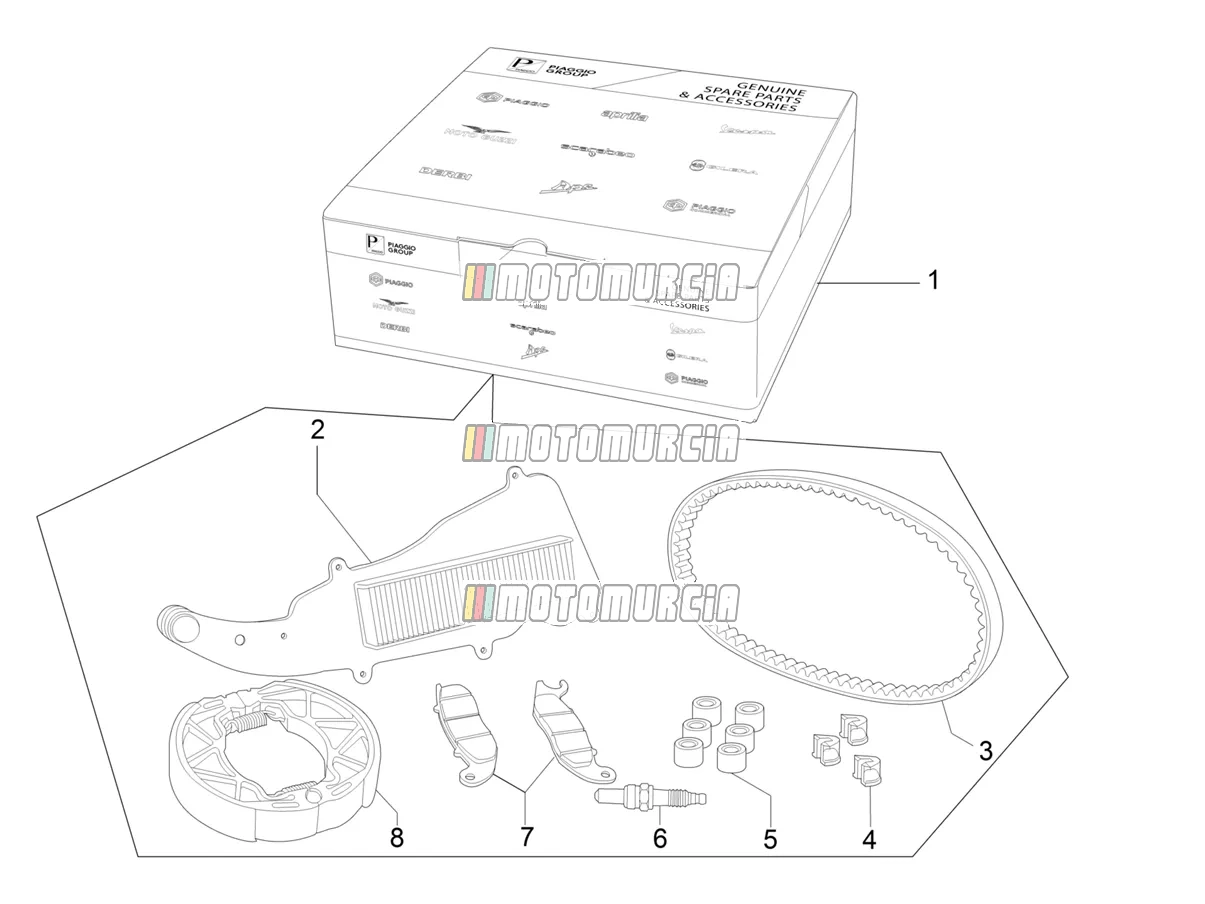 Kit complet d'usure et d'entretien