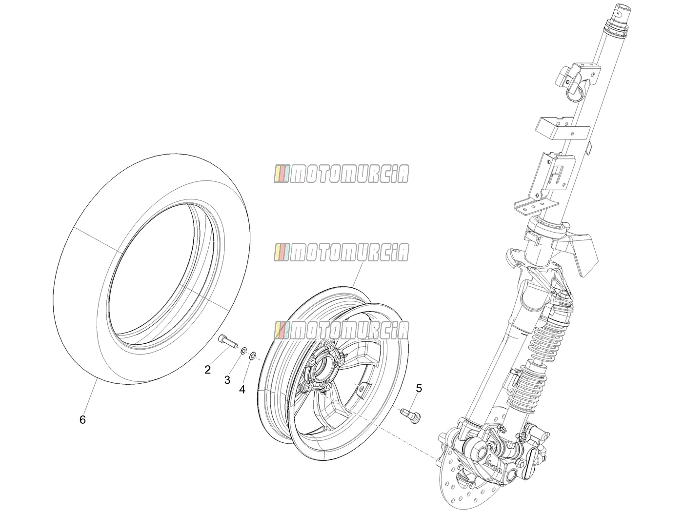 Roue avant