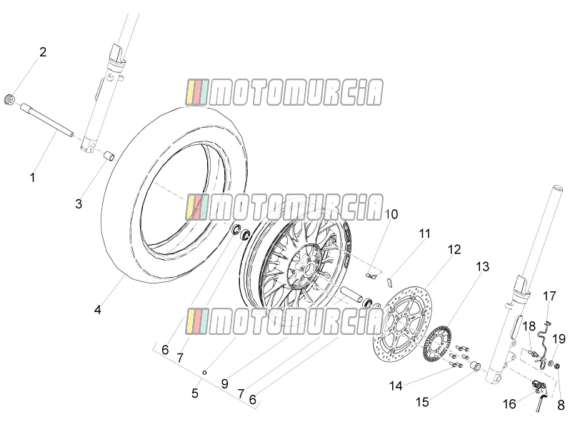 Roue avant