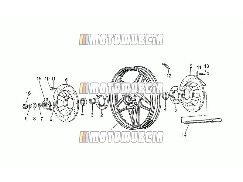 Roue avant, alliage