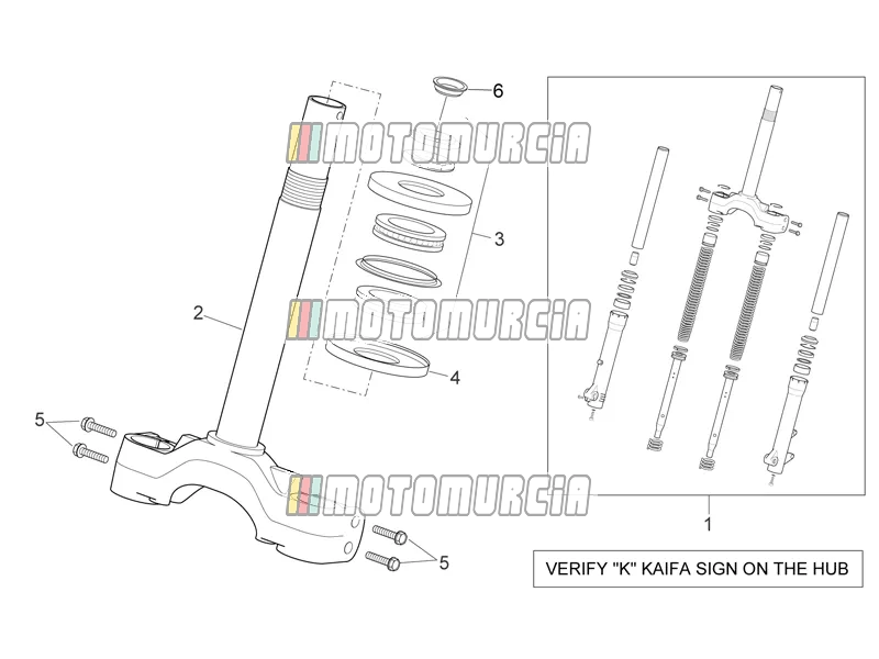 Fourche avant - base de potence