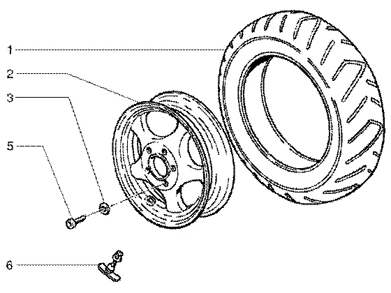 Roue avant