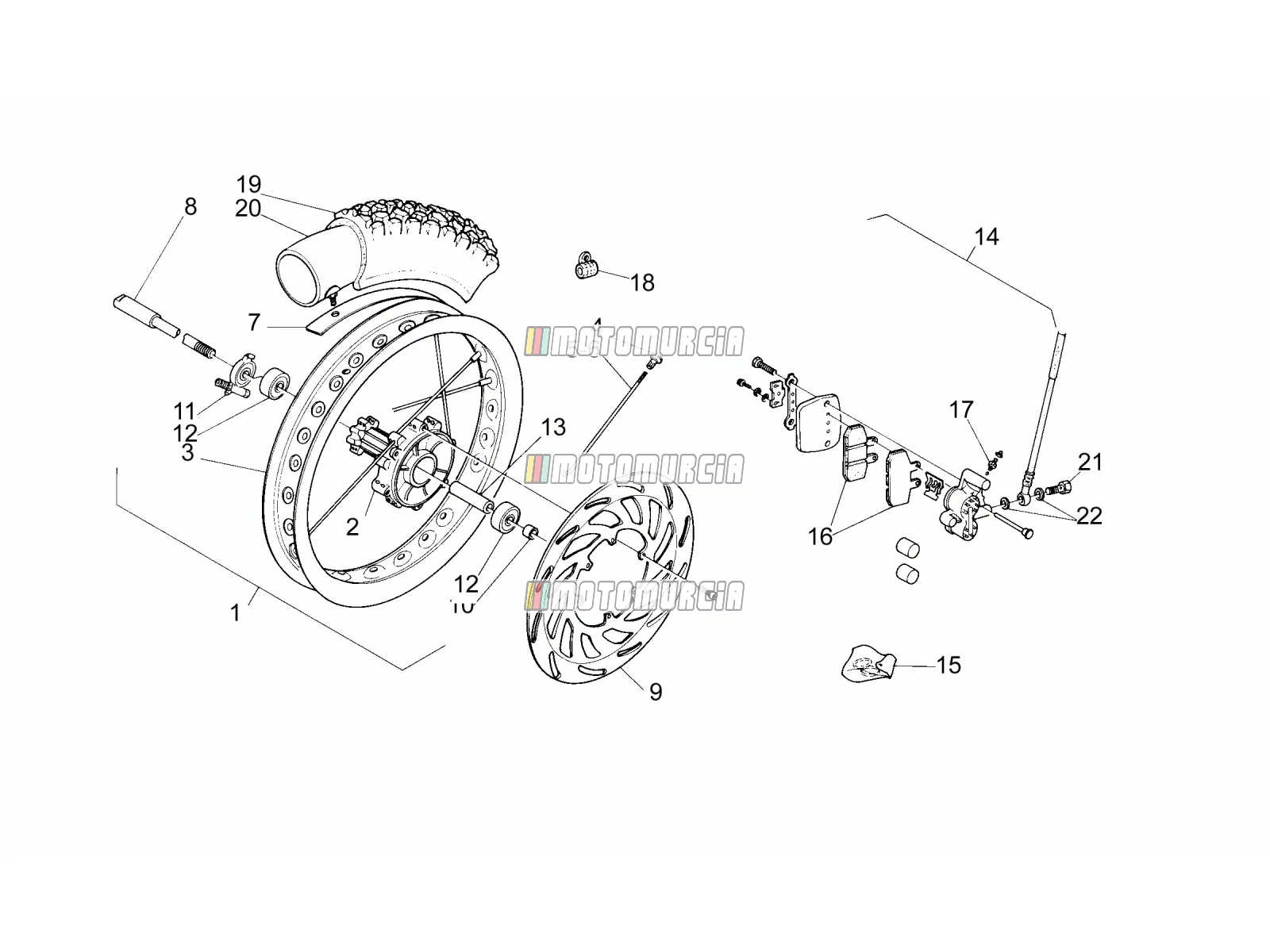 Roue avant