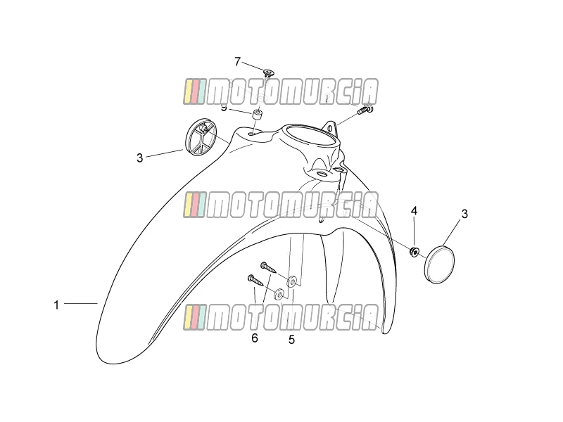 Frame » Front Body Vi - Front Mudguard