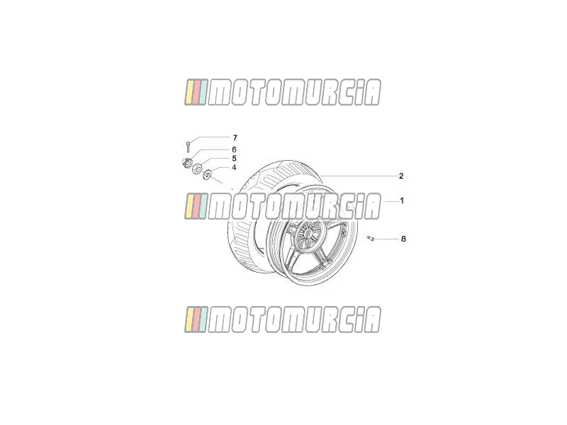 Roue arrière