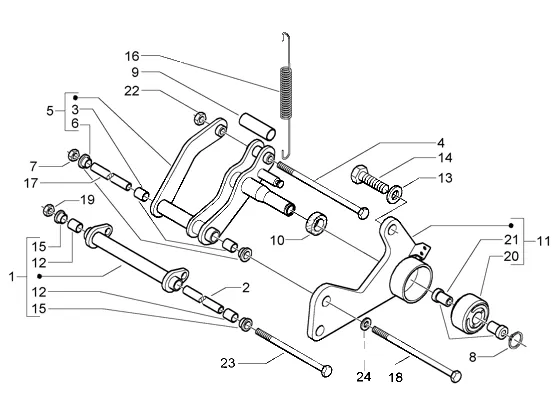 Bras oscillant