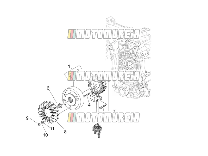 Conjunto magneto cdi