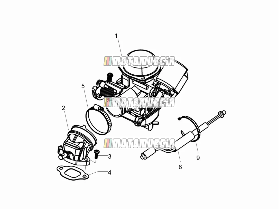 Carburettor, Assembly - Union Pipe