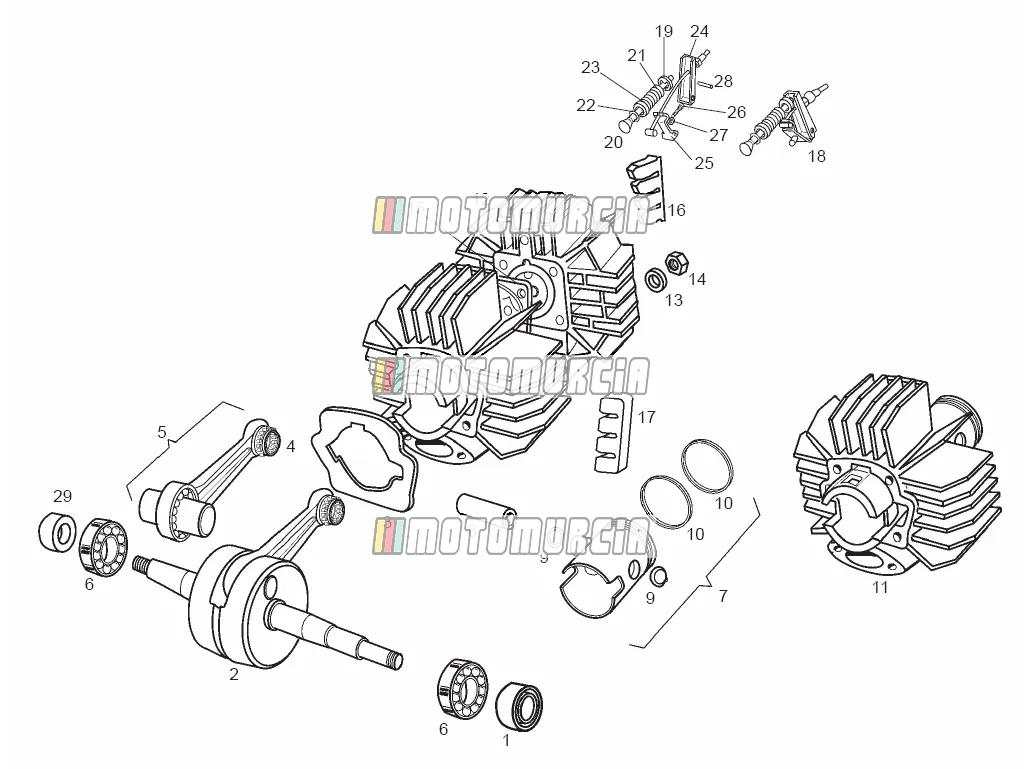 Culasse - cylindre - piston