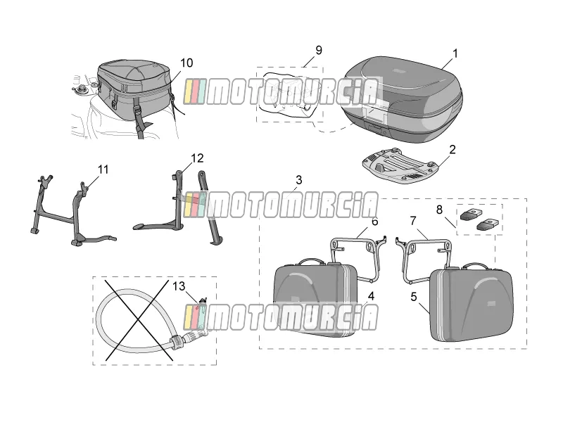 Acc.-top/cases,cases latérales var