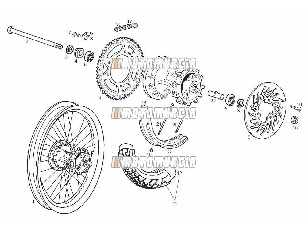 Roue arrière
