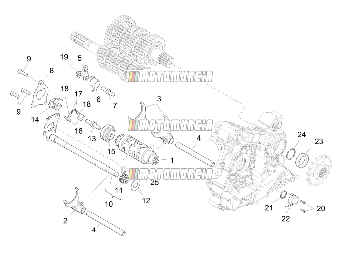 Gear Box / Selector / Shift Cam