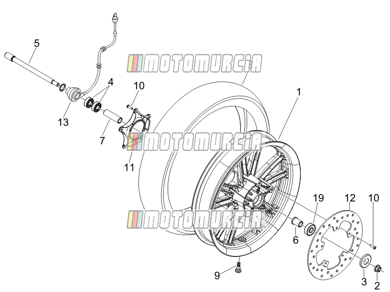 Roue avant