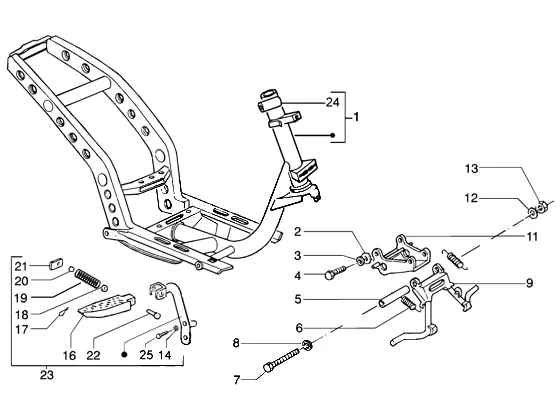 Chassis-centrale standaard