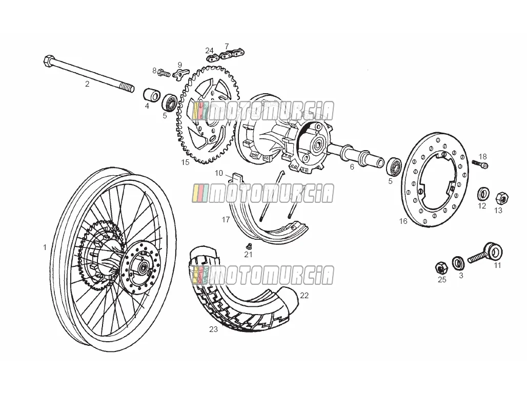 Roue arrière