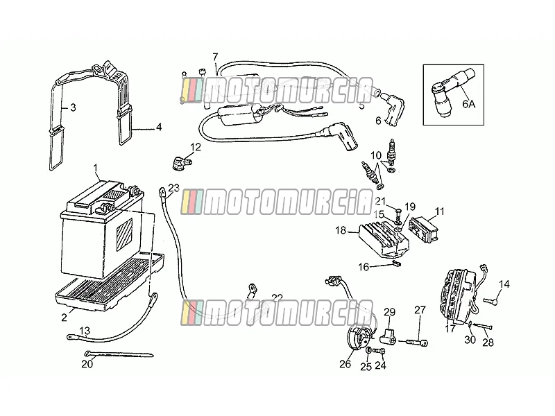 Batterij - motoplat-ontsteking