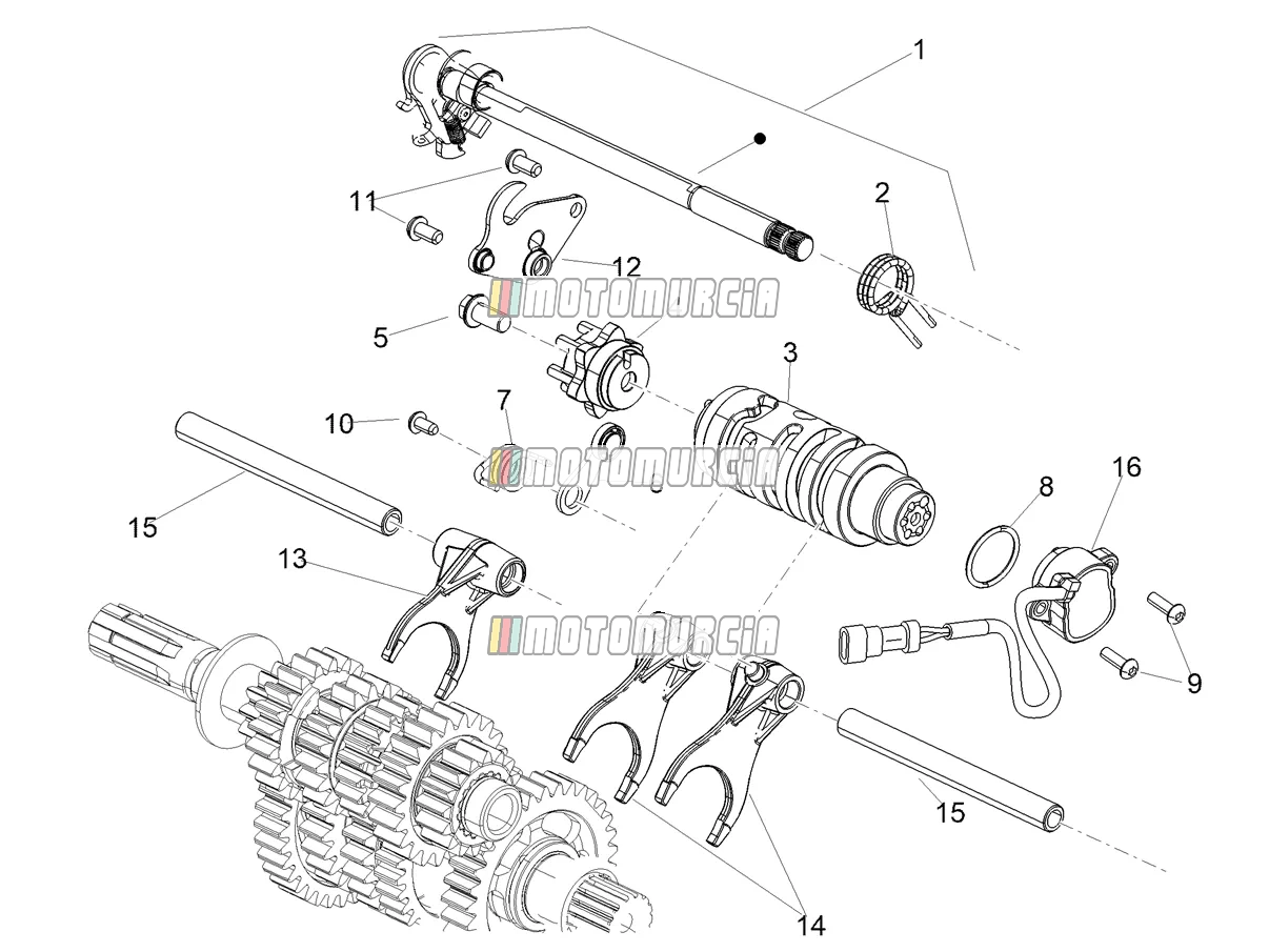 Gear Box / Selector / Shift Cam