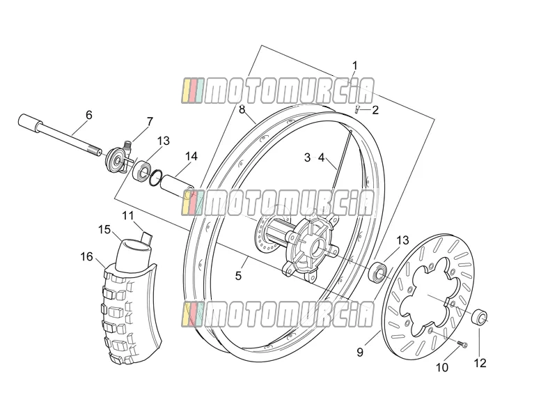 Roue avant - enduro