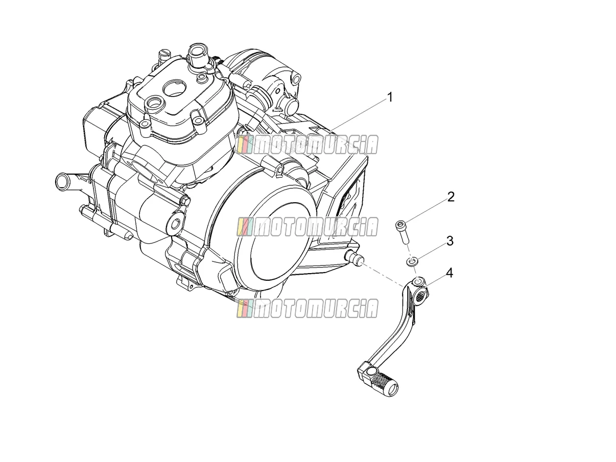 Levier de pièce de finition du moteur