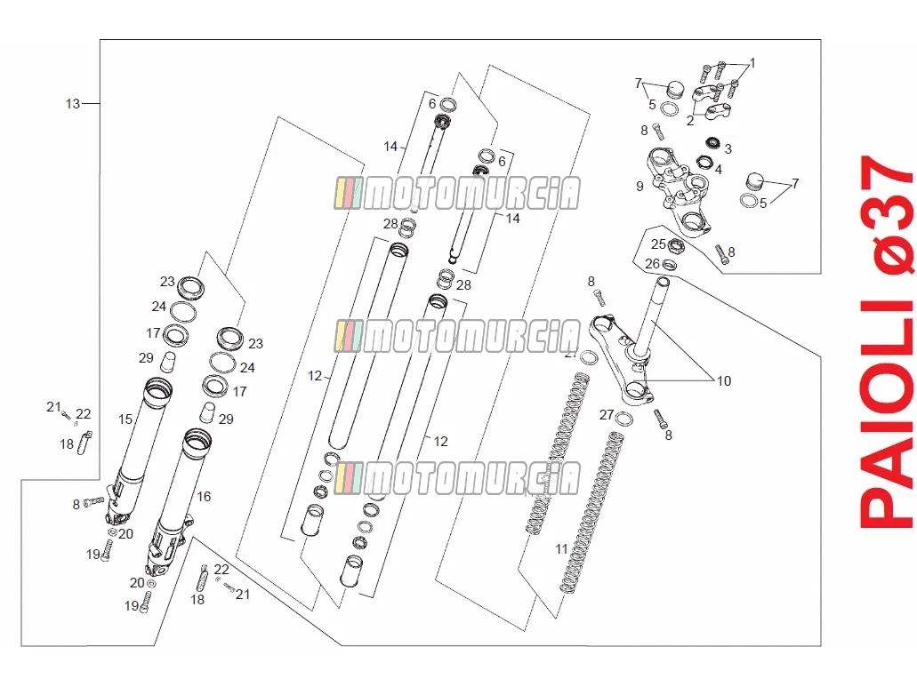 Front Fork Paioli 37