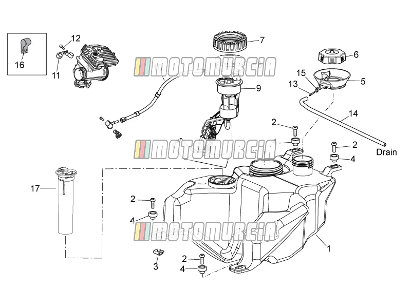 Frame »brandstoftank