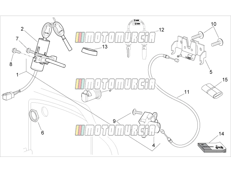 Hardwarekit voor slot