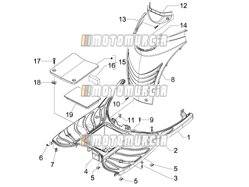 Cache central - repose-pieds