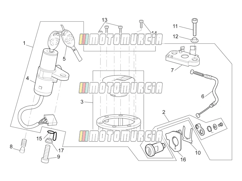 Hardwarekit voor slot