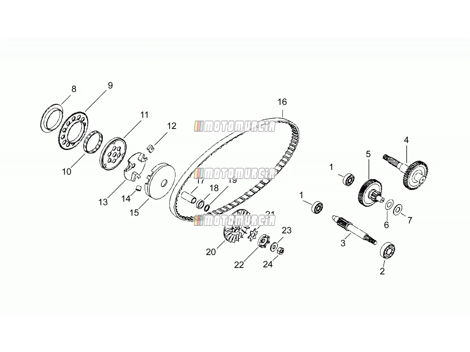 Half-pulley Assy., Driving