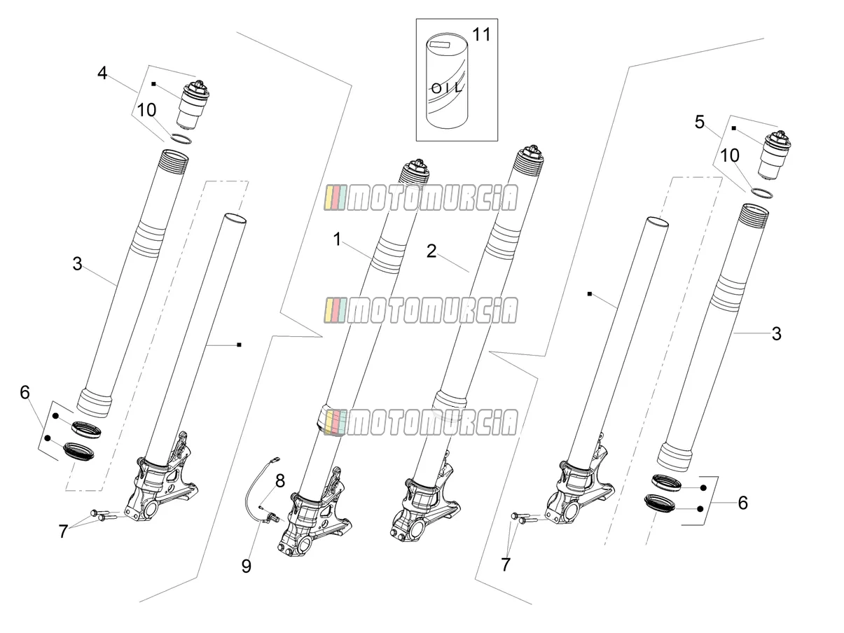 Fourche avant Ohlins