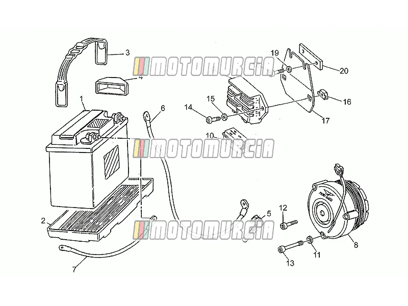 Saprisa batterij - generator