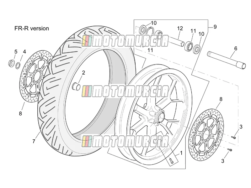 Roue avant version r-rf
