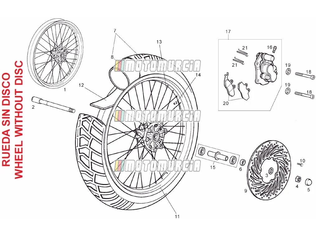 Roue avant