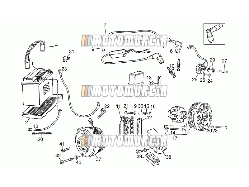 Batterij - motoplat-ontsteking