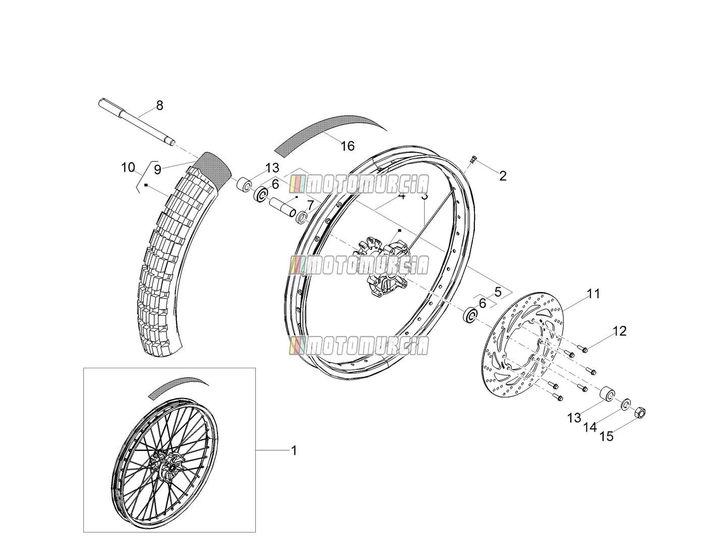 Roue avant