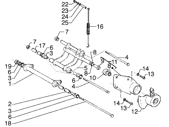 Bras oscillant