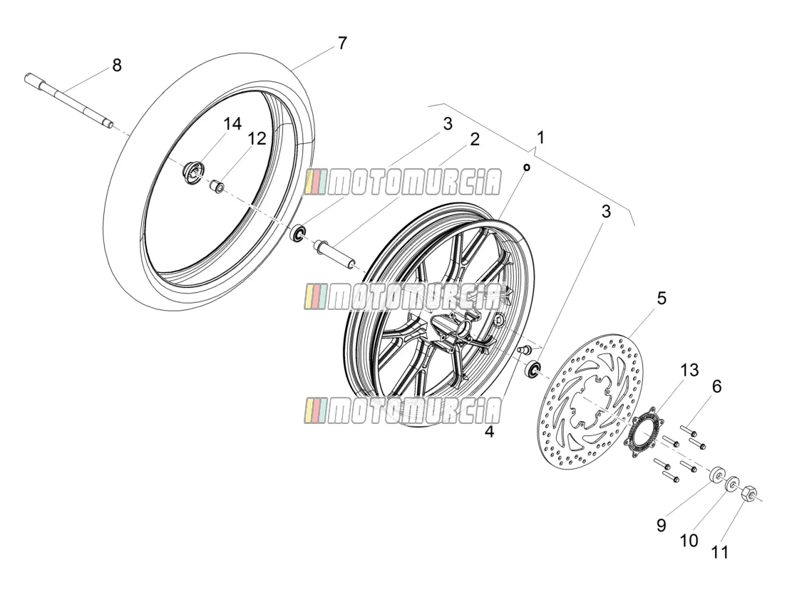 Roue avant