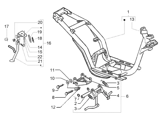 Chassis-centrale standaard