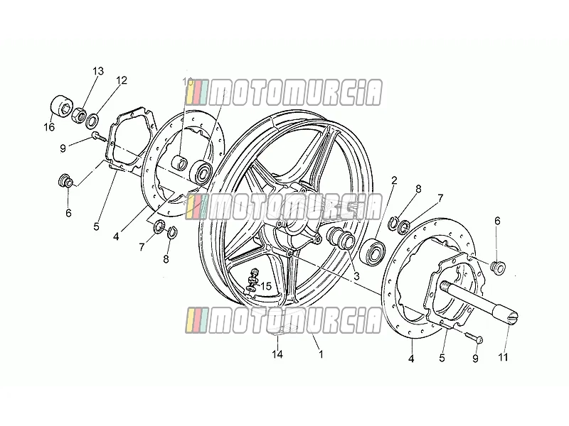 Roue avant, alliage