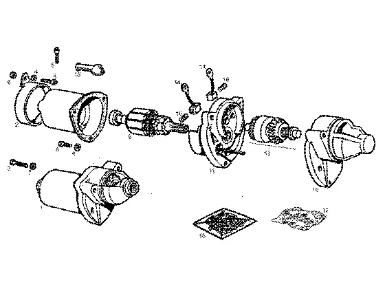 Démarreur du moteur