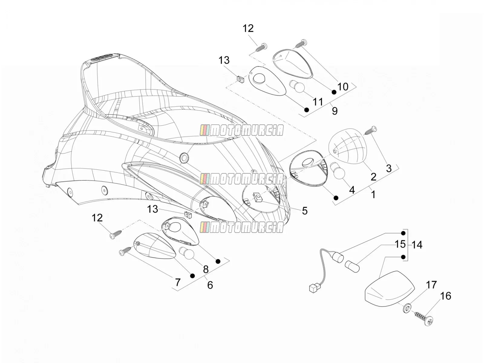Rückscheinwerfer - Blinker
