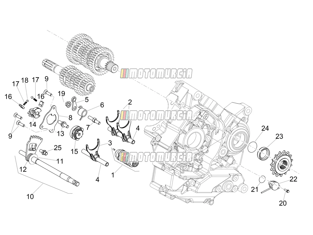 Gear Box / Selector / Shift Cam