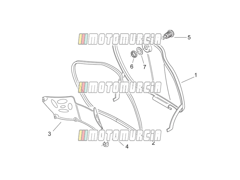 Frame » centraal lichaam i - handschoen comp.deur