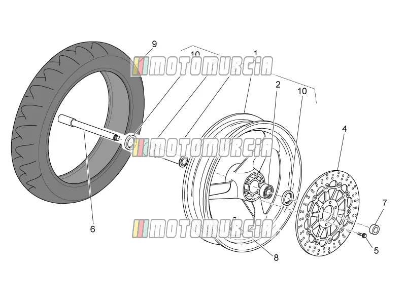 Roue avant