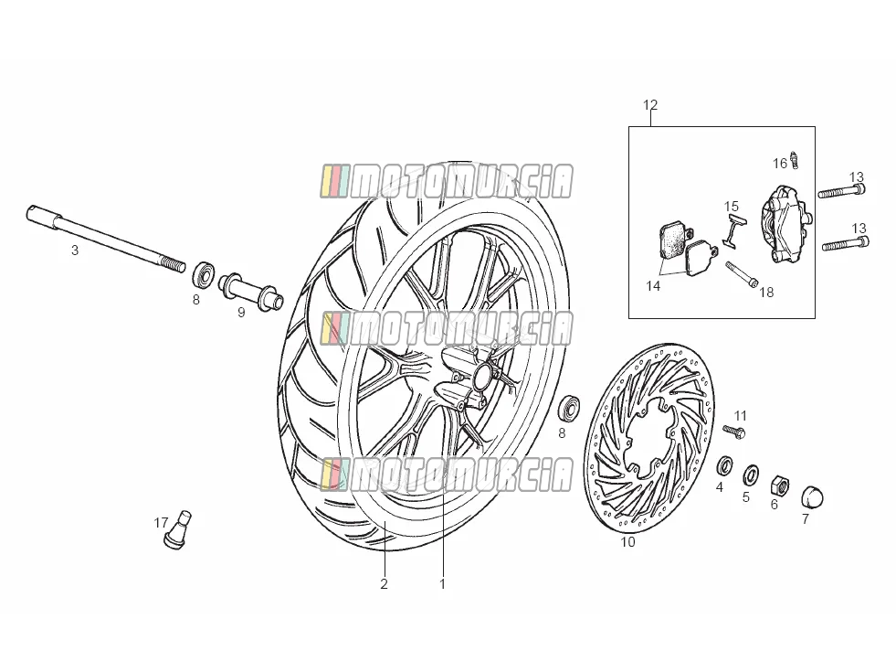 Roue avant