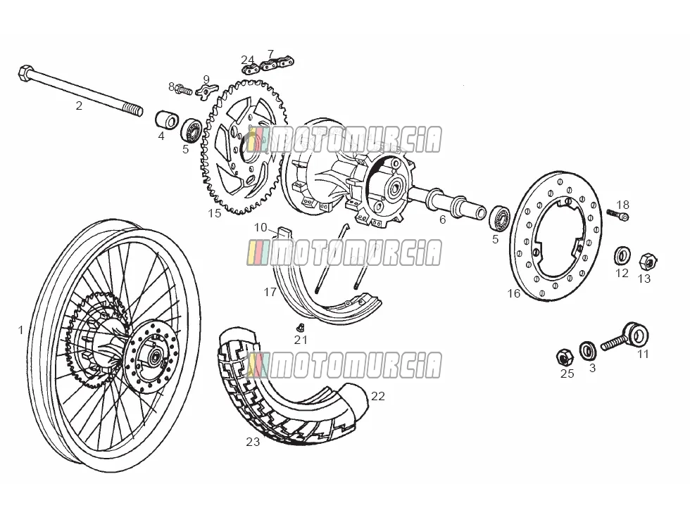 Roue arrière