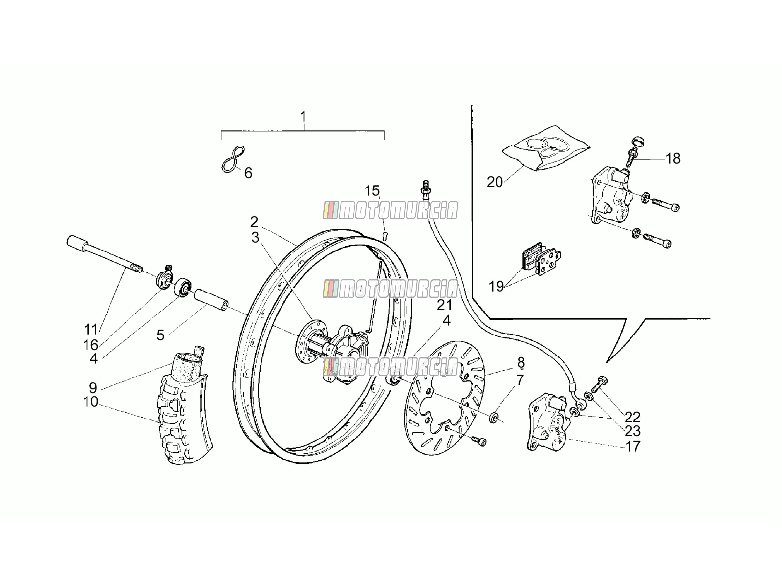 Roue avant