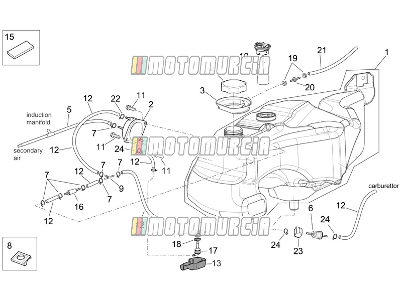 Frame »brandstoftank