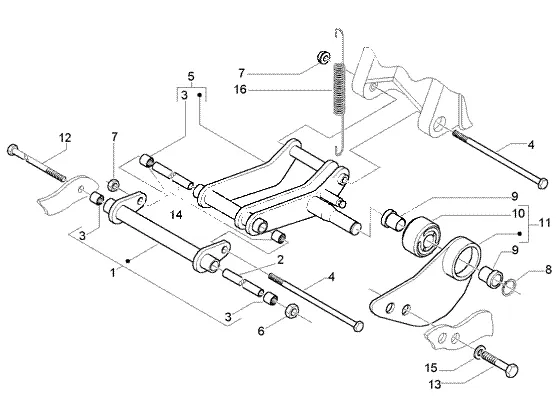 Bras oscillant