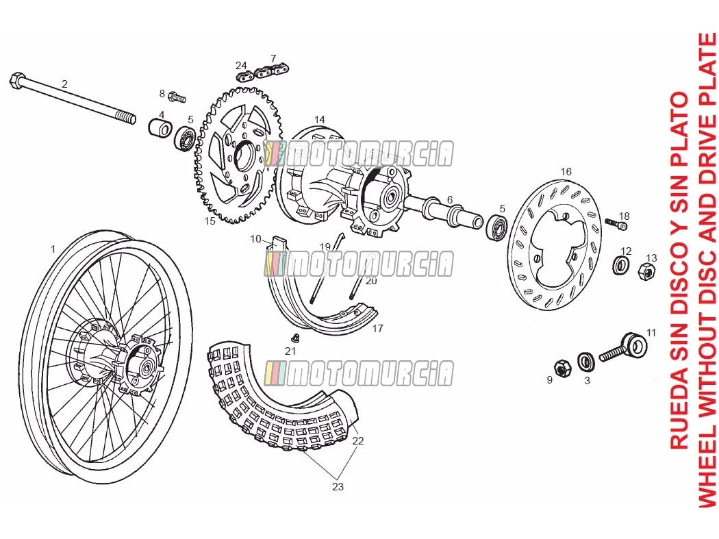 Roue arrière